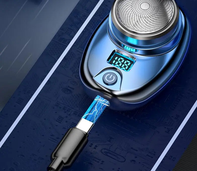Digital Waterproof Travel Electric Portable Shaver