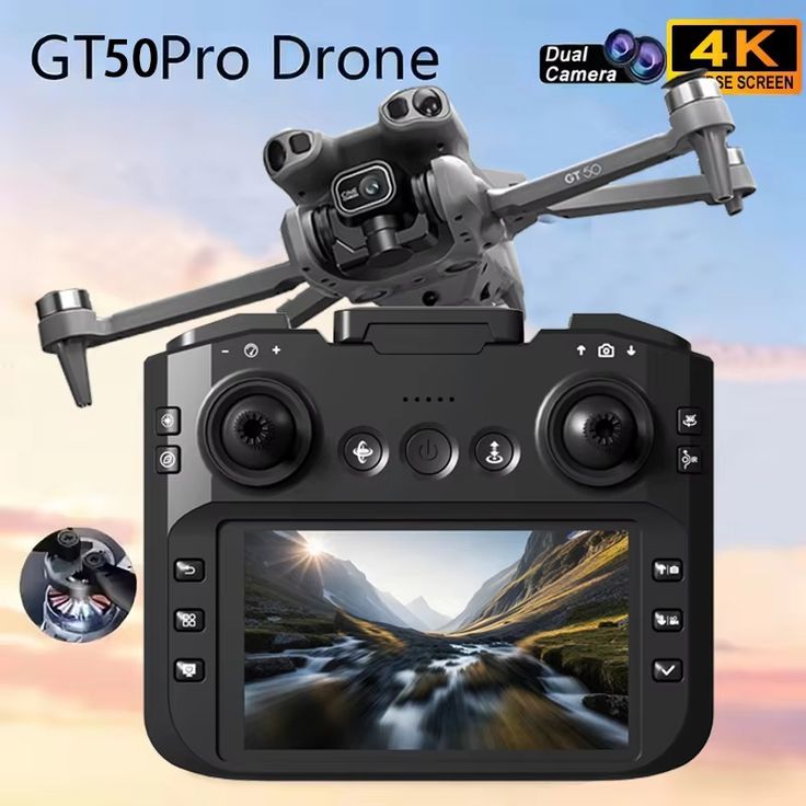 Air 3 Dual 4K  Drone with Smart RC&92 Mini Flight | طائرة Air 3 بكاميرتين 4K وريموت ذكي و92 دقيقة طيران