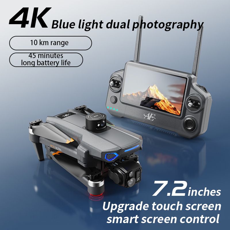 Air 3 Dual 4K  Drone with Smart RC&92 Mini Flight | طائرة Air 3 بكاميرتين 4K وريموت ذكي و92 دقيقة طيران