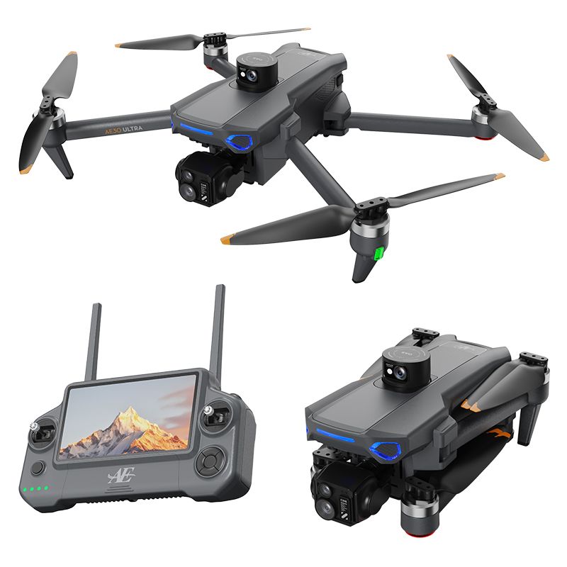 Air 3 Dual 4K  Drone with Smart RC&92 Mini Flight | طائرة Air 3 بكاميرتين 4K وريموت ذكي و92 دقيقة طيران
